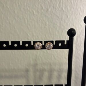 Elegant Gold and Silver Stud Earrings